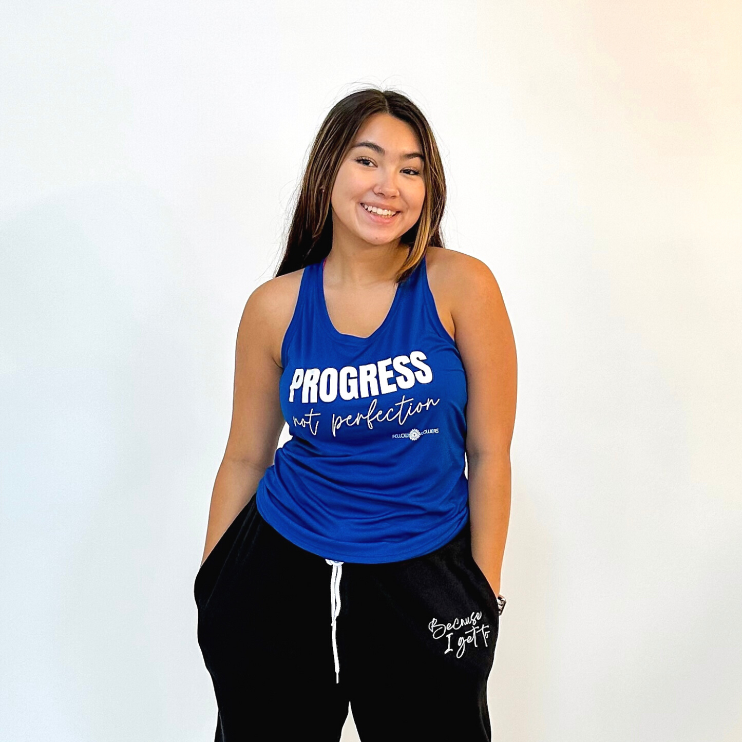 Progress Not Perfection Racerback Tank