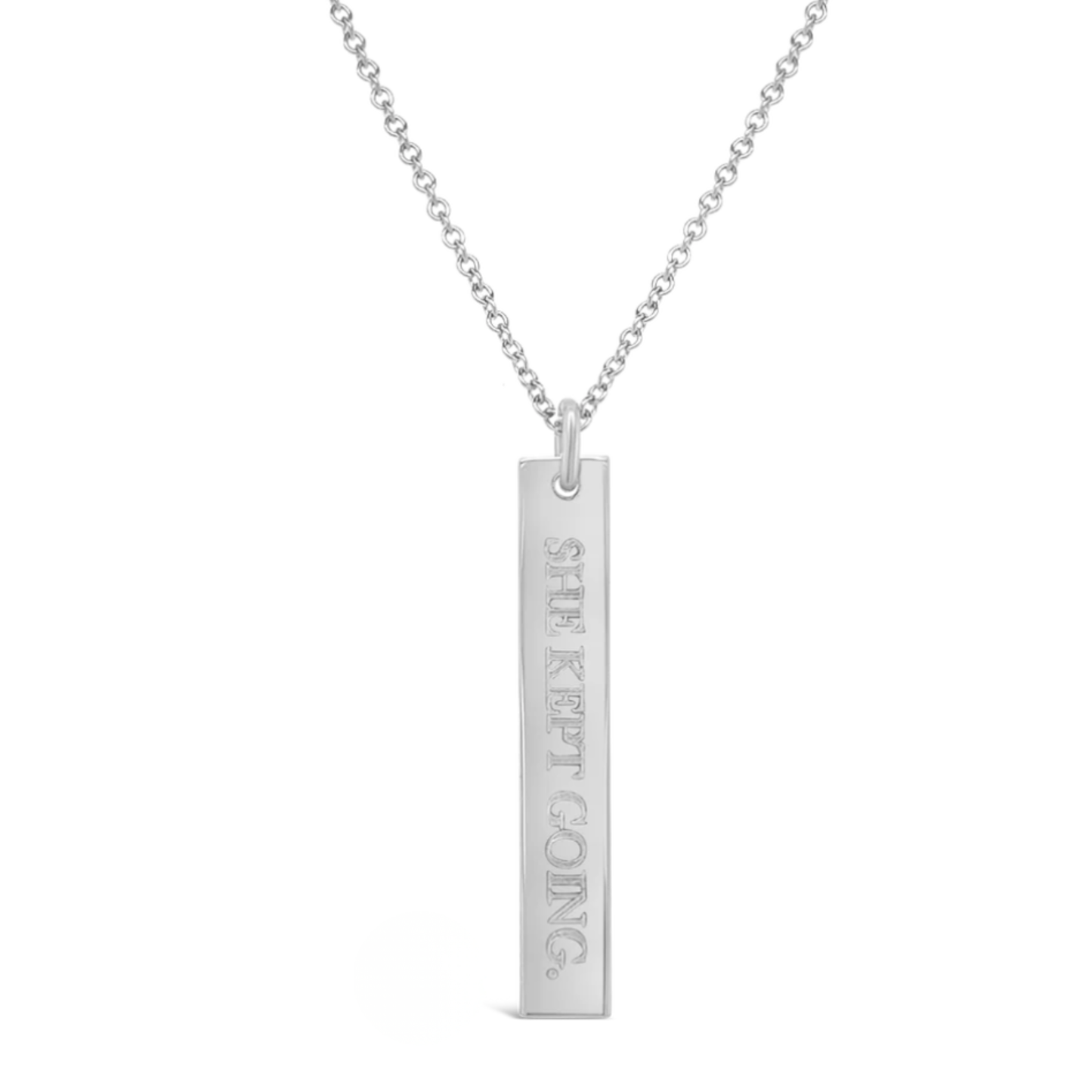She Kept Going Necklace – Silver and Gold
