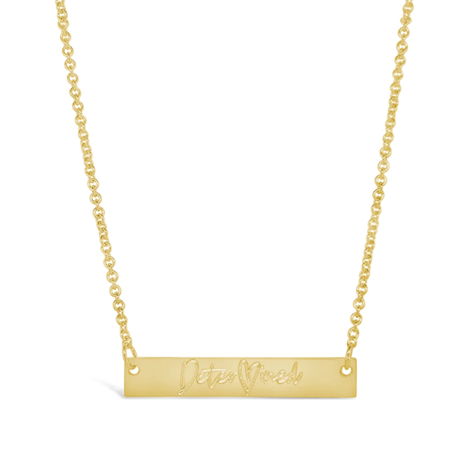 Determined Heart Necklace – Silver and Gold