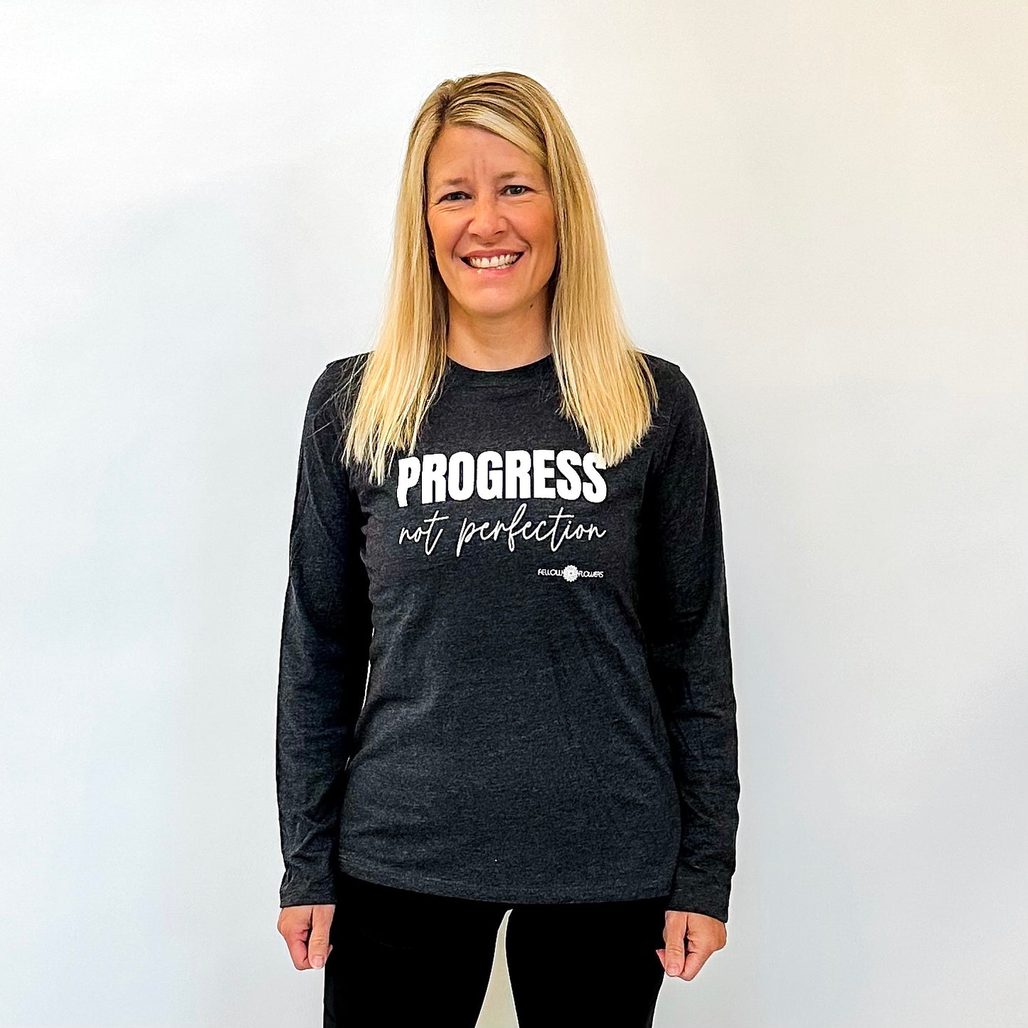 Progress Not Perfection Long Sleeve Tee