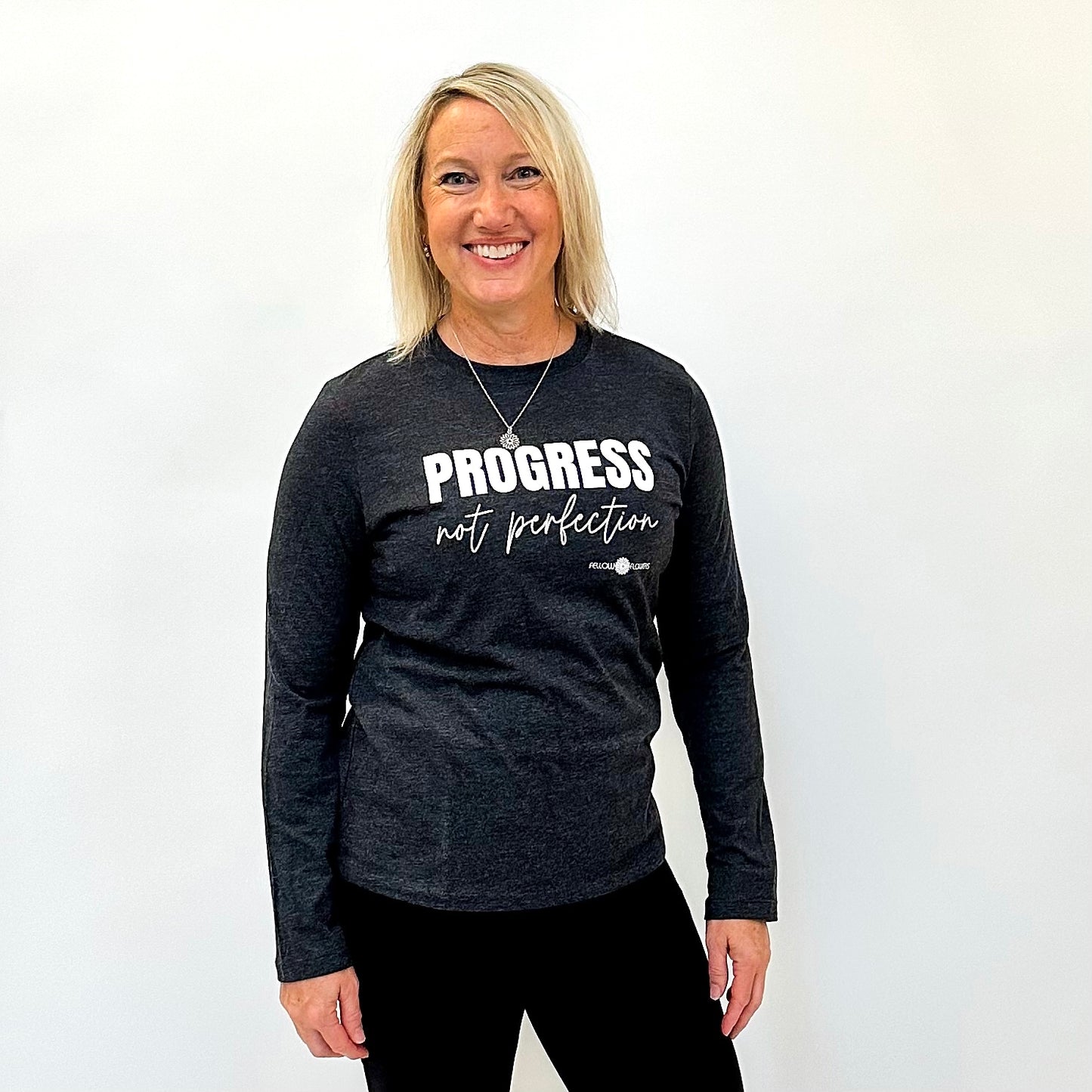 Progress Not Perfection Long Sleeve Tee