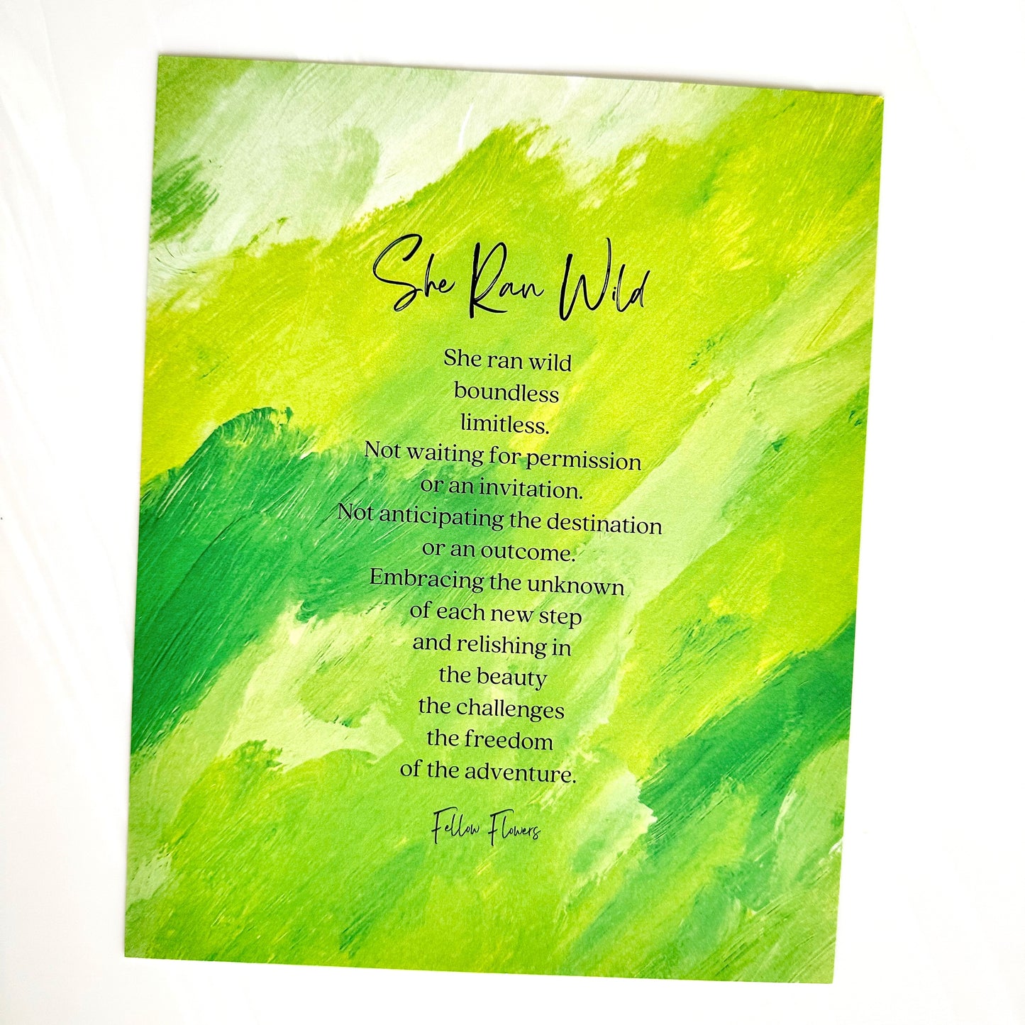 She Ran Wild Print