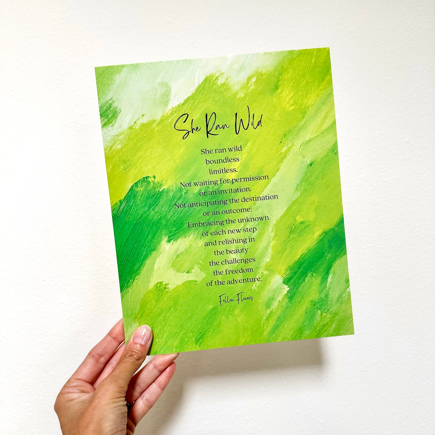 She Ran Wild Print