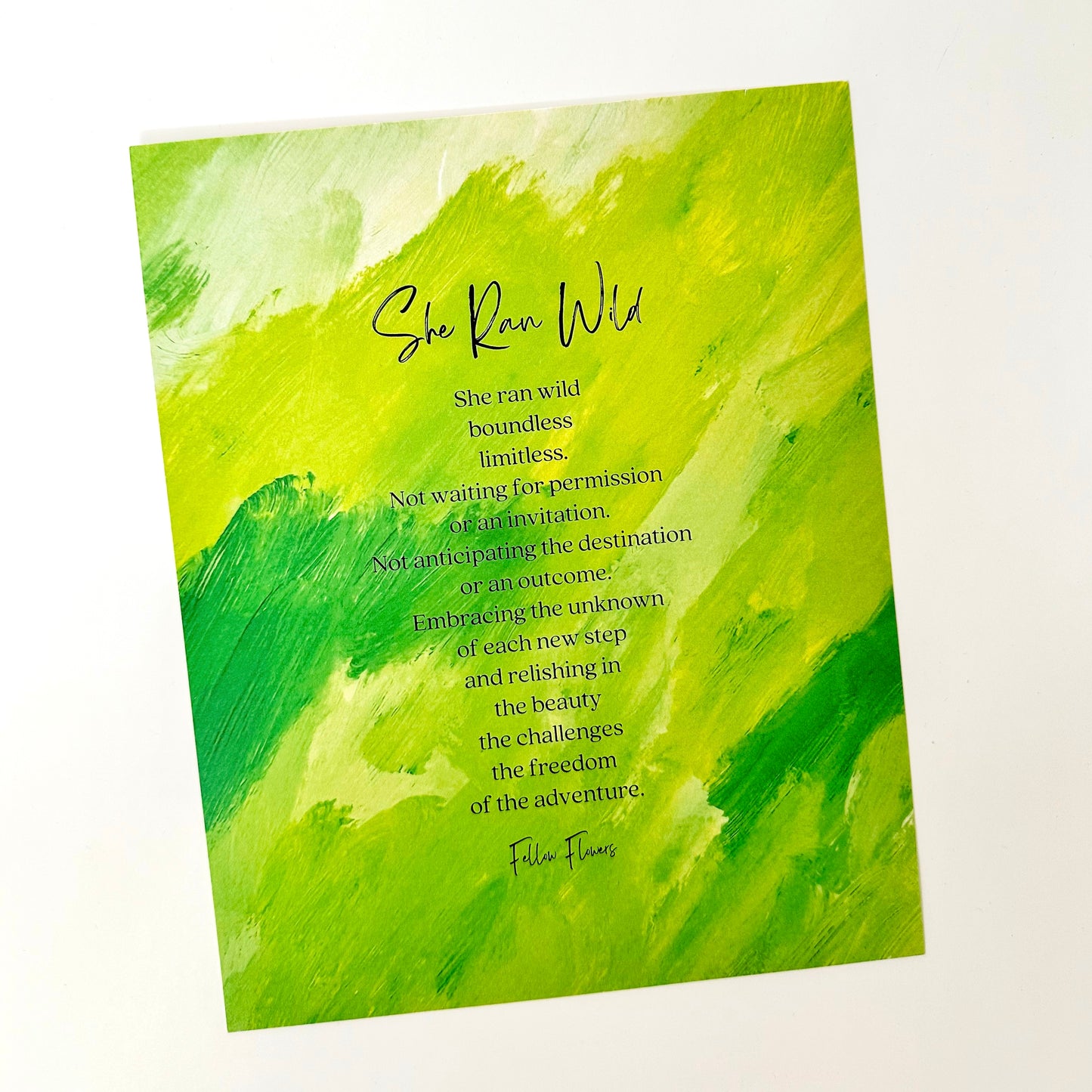 She Ran Wild Print