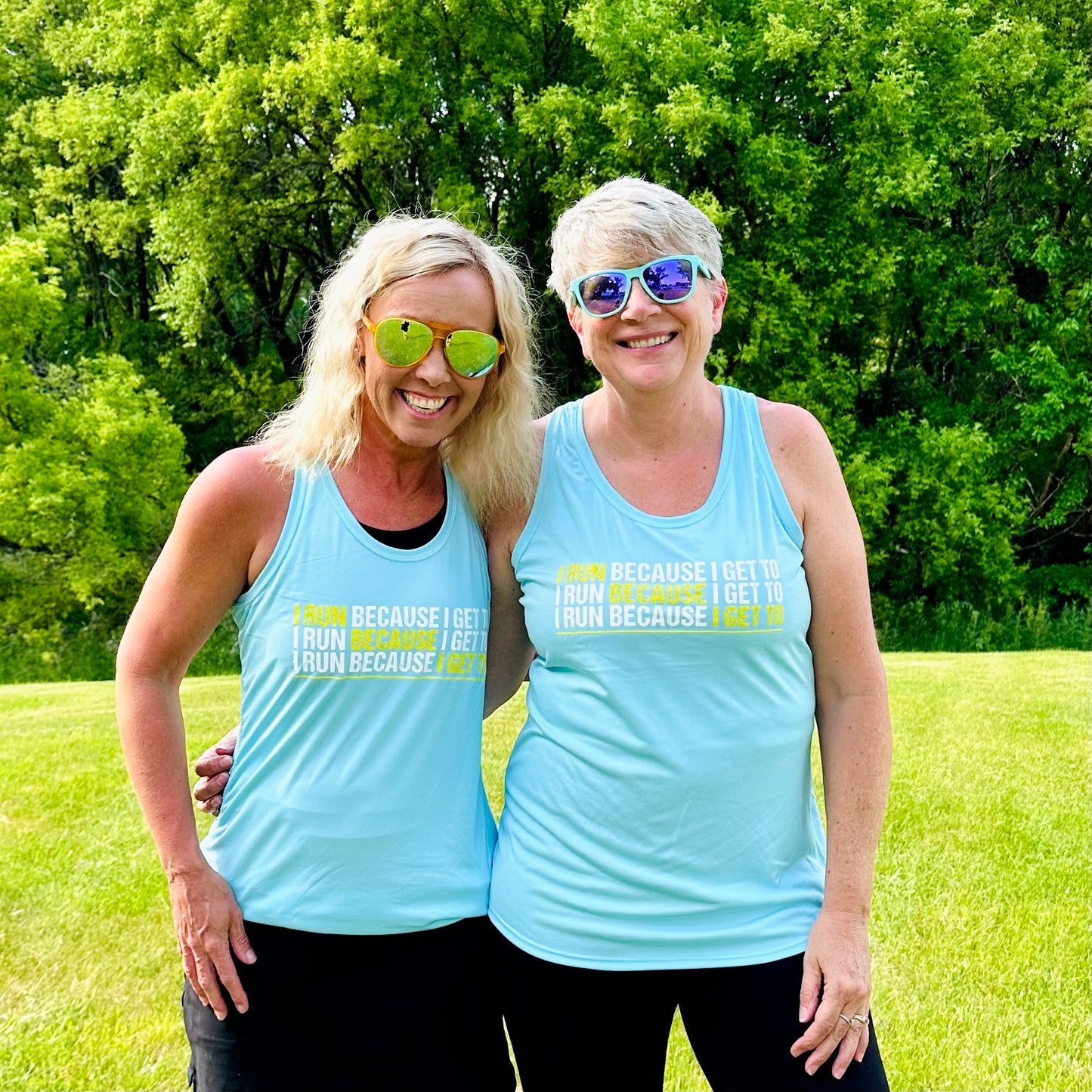 I Run Because I Get To Racerback