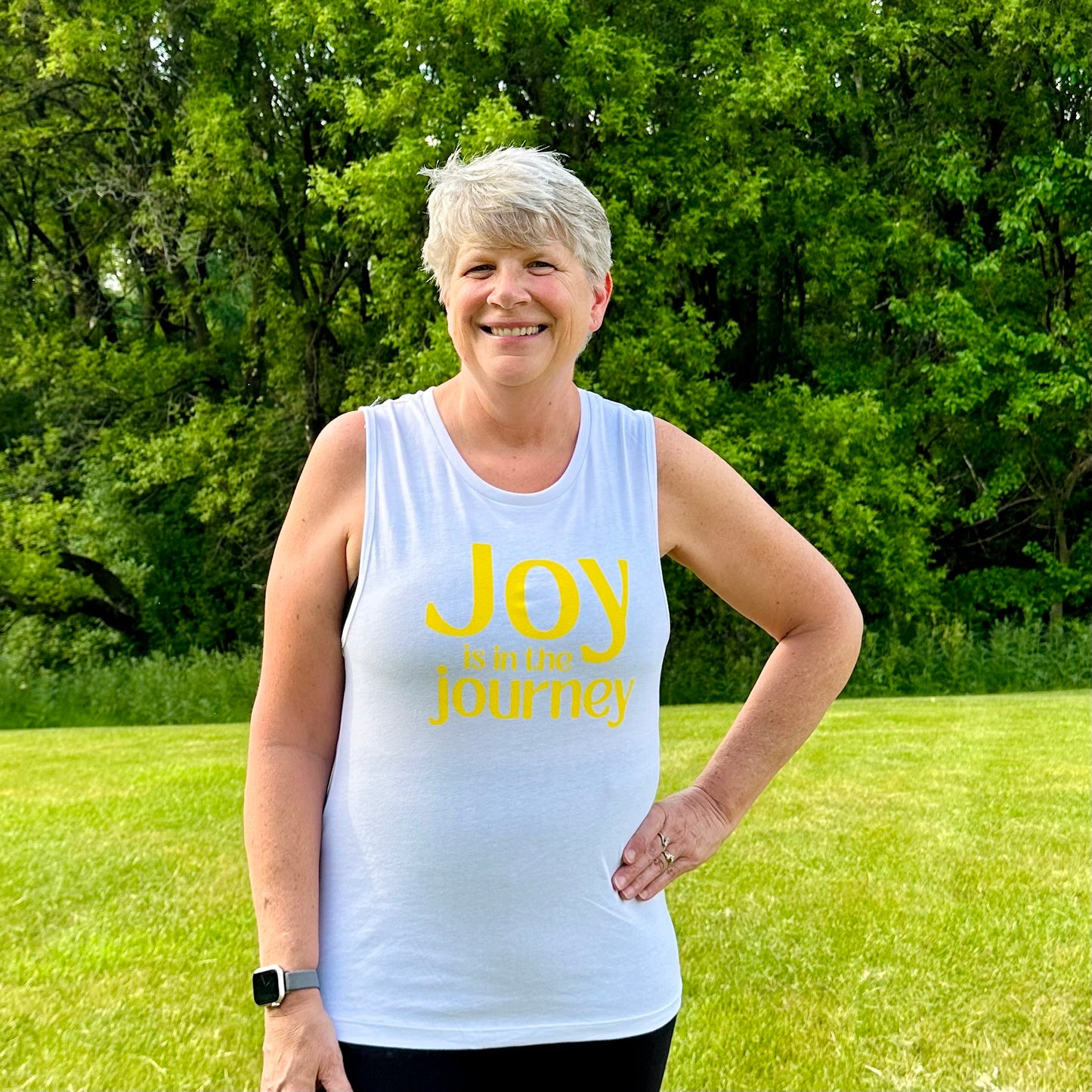 Joy is in the Journey Muscle Tank