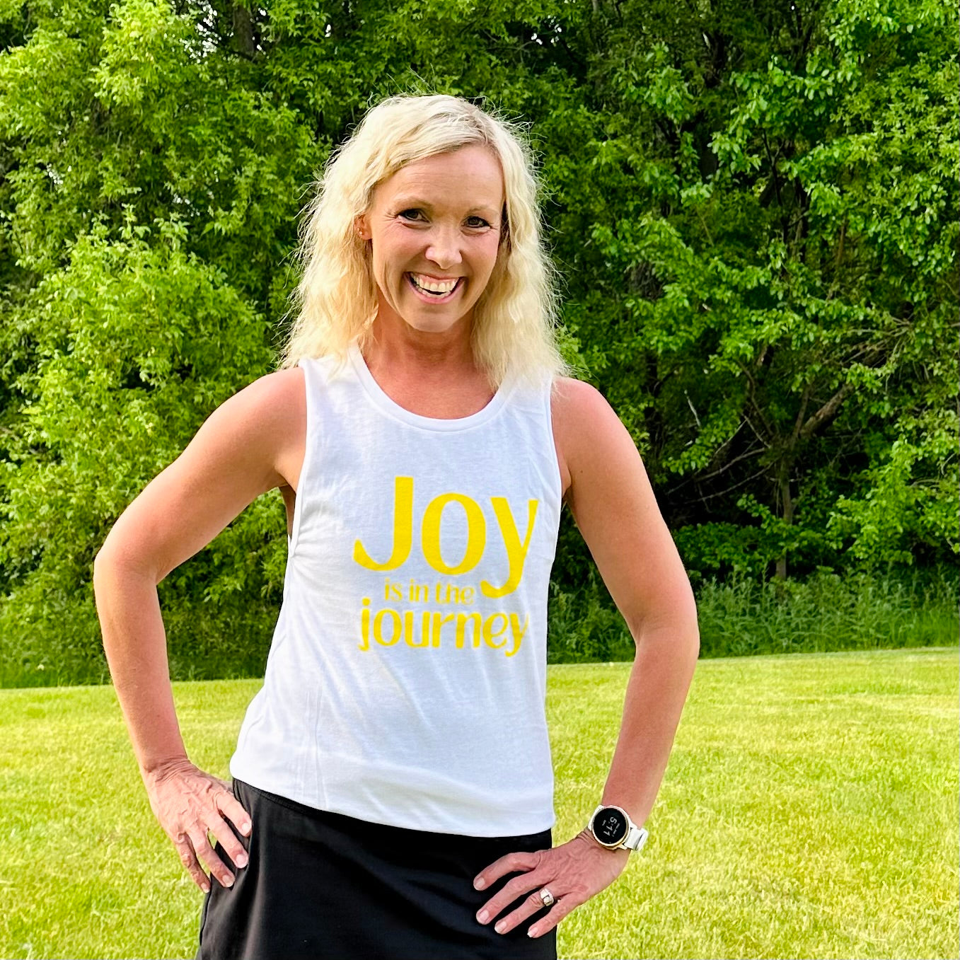 Joy is in the Journey Muscle Tank