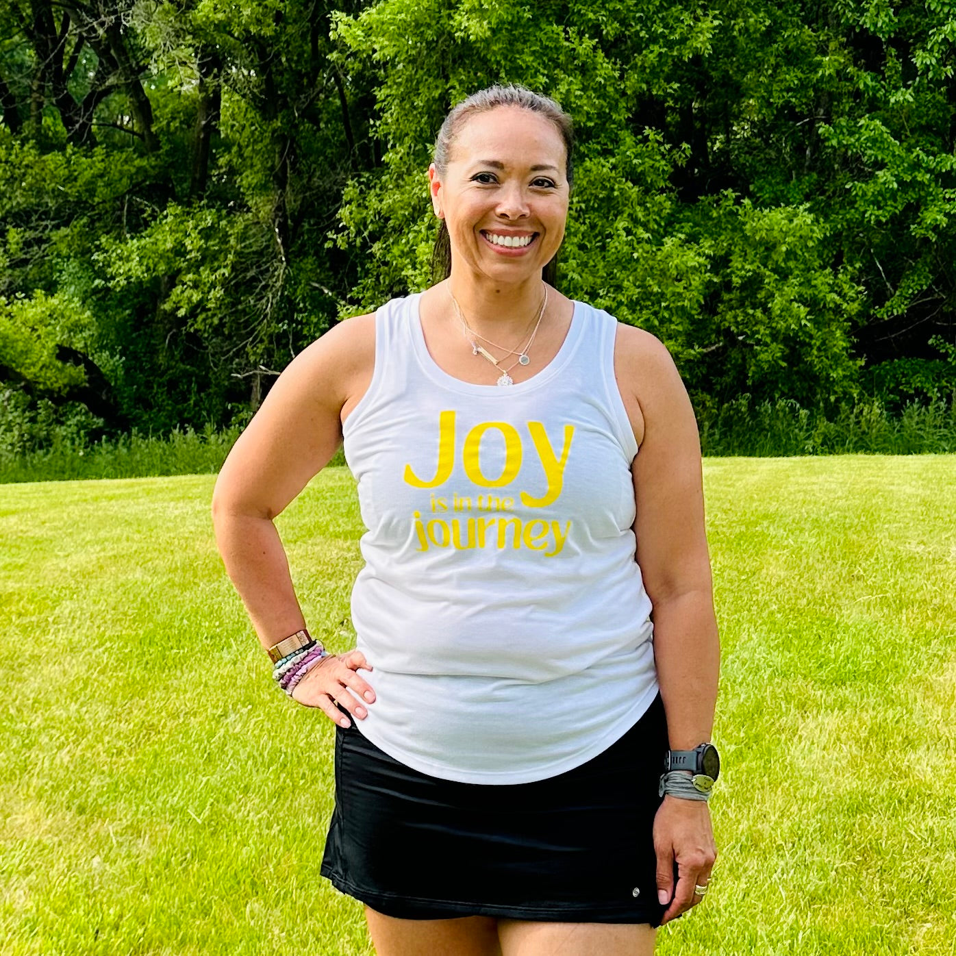 Joy is in the Journey Racerback