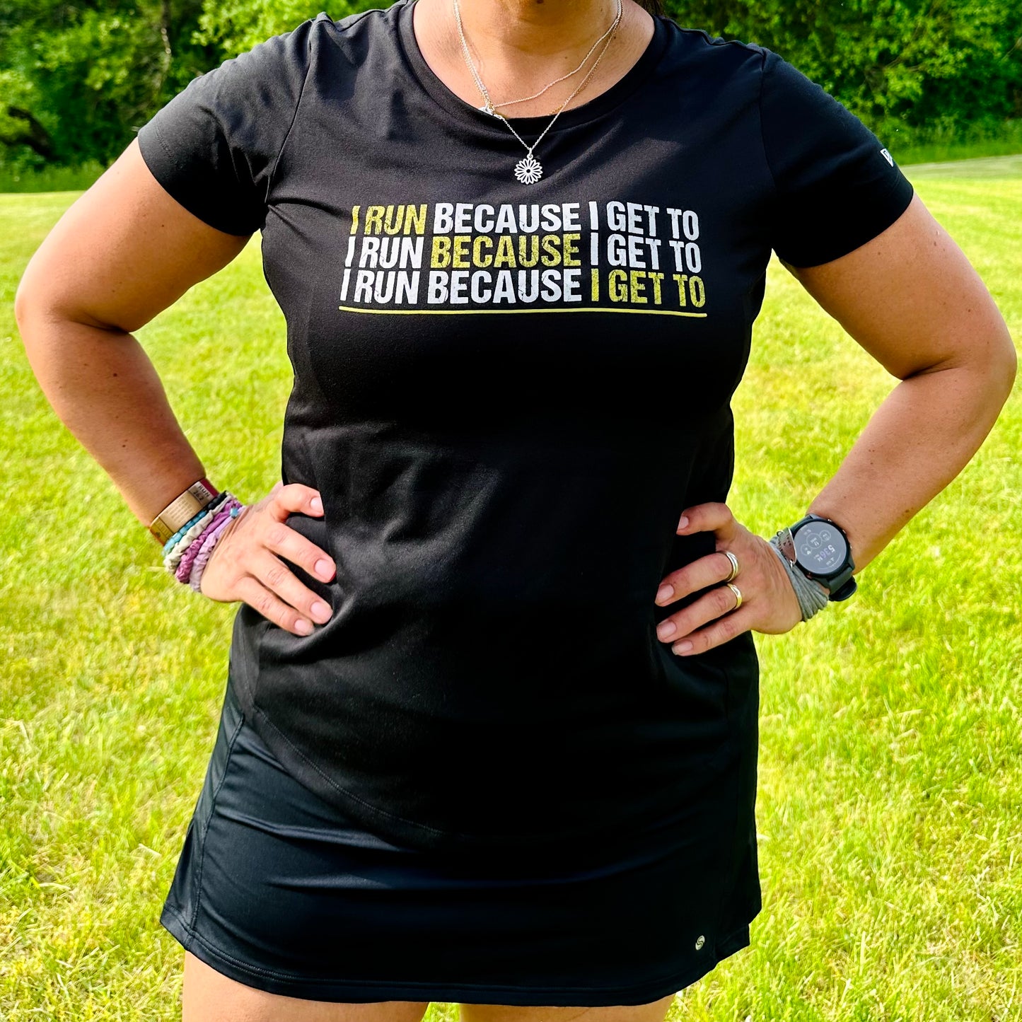 I Run Because I Get To Tech Tee