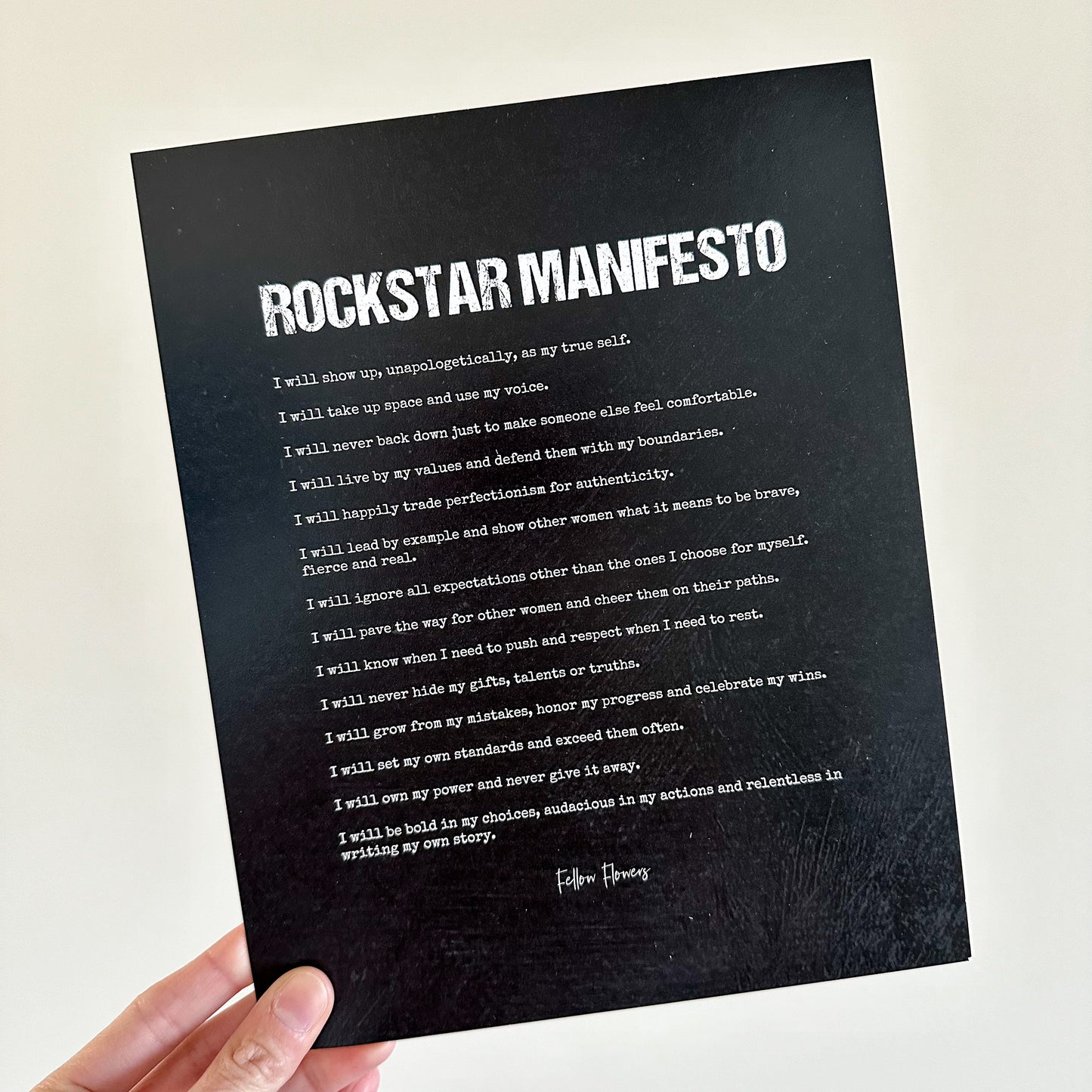 Rockstar Manifesto 8x10 Art Print