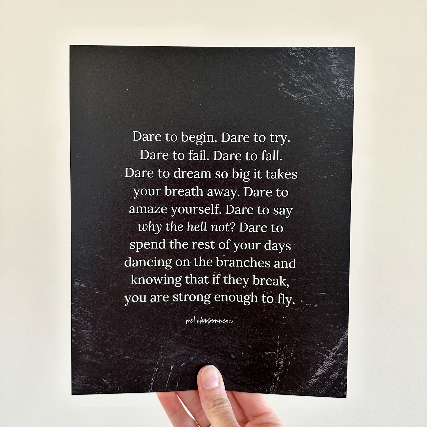 Dare To 8x10  Art Print