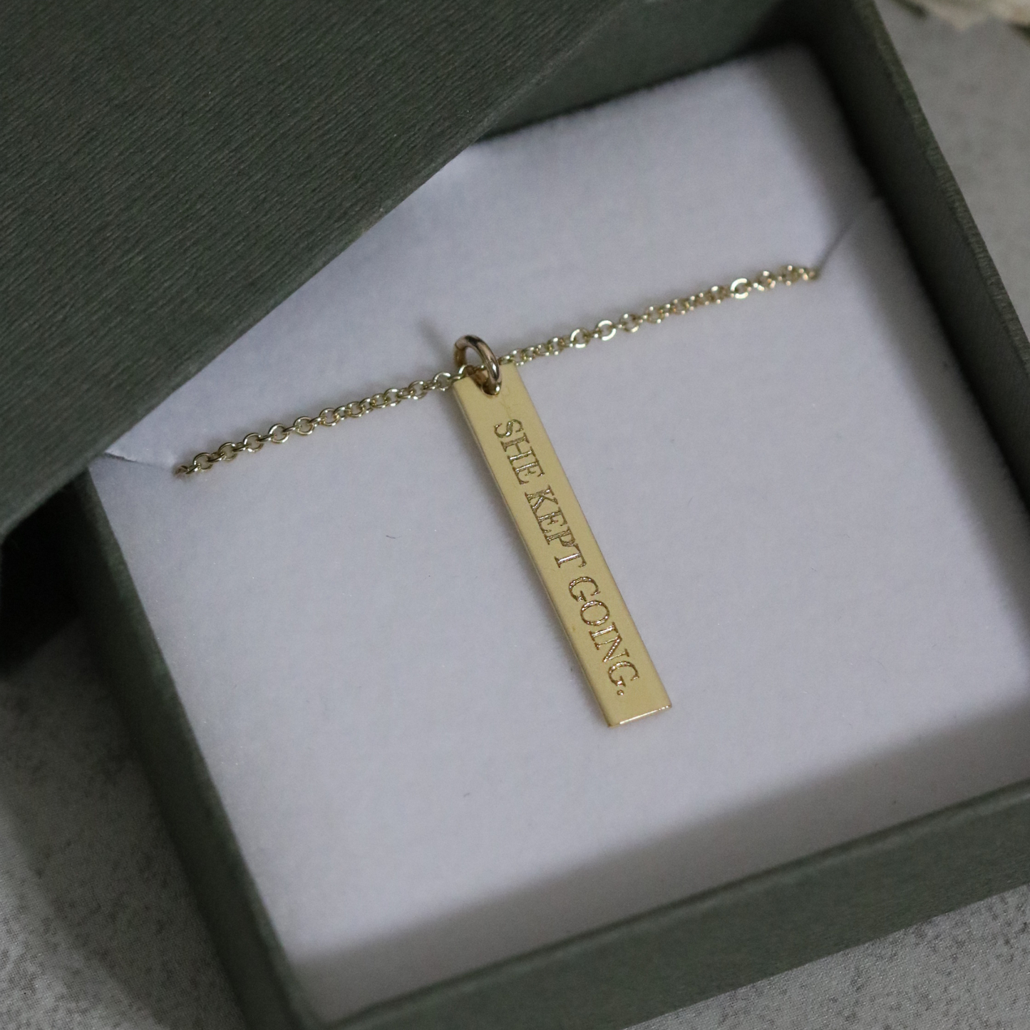 She Kept Going Necklace – Silver and Gold