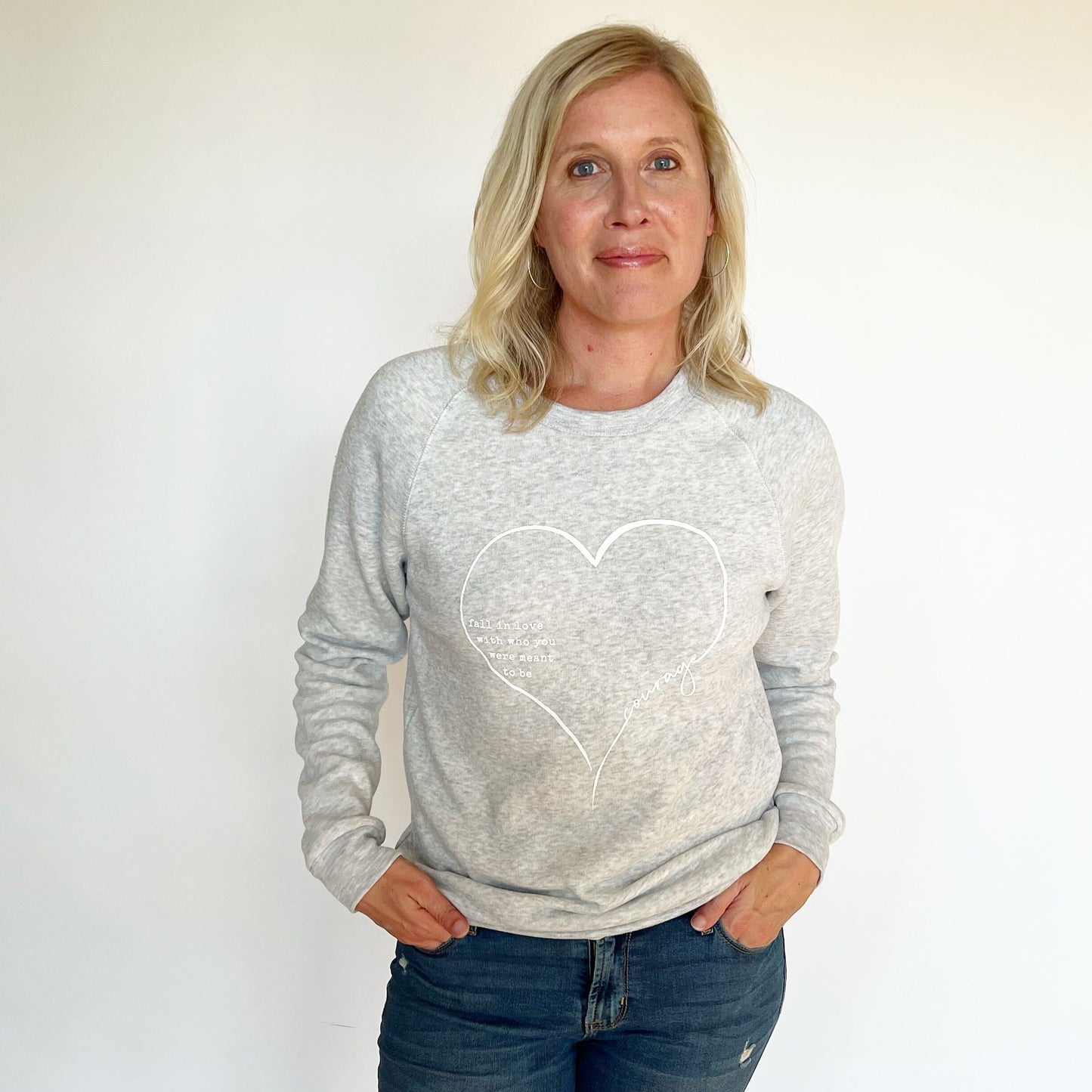 Courage Heart Sweatshirt
