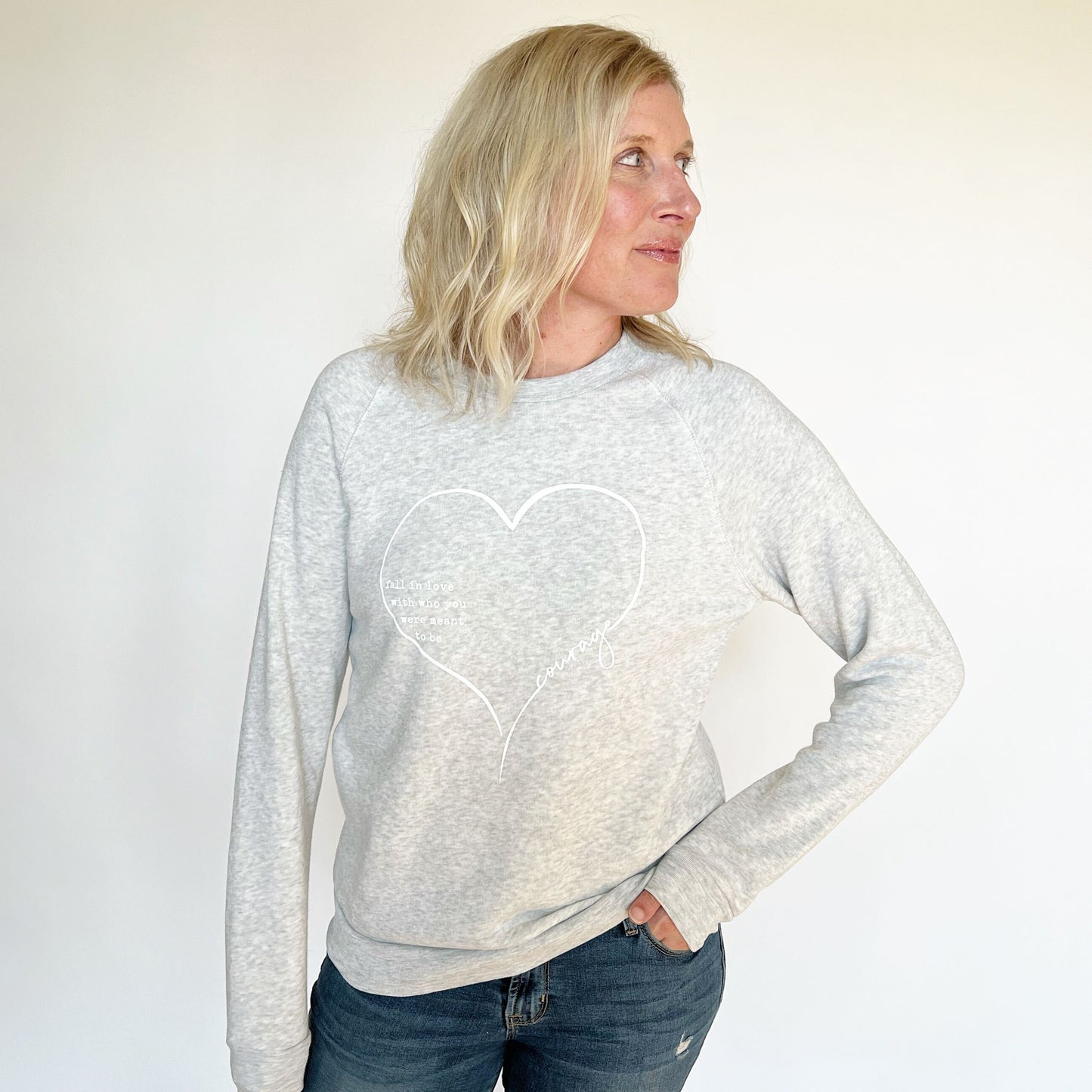 Courage Heart Sweatshirt