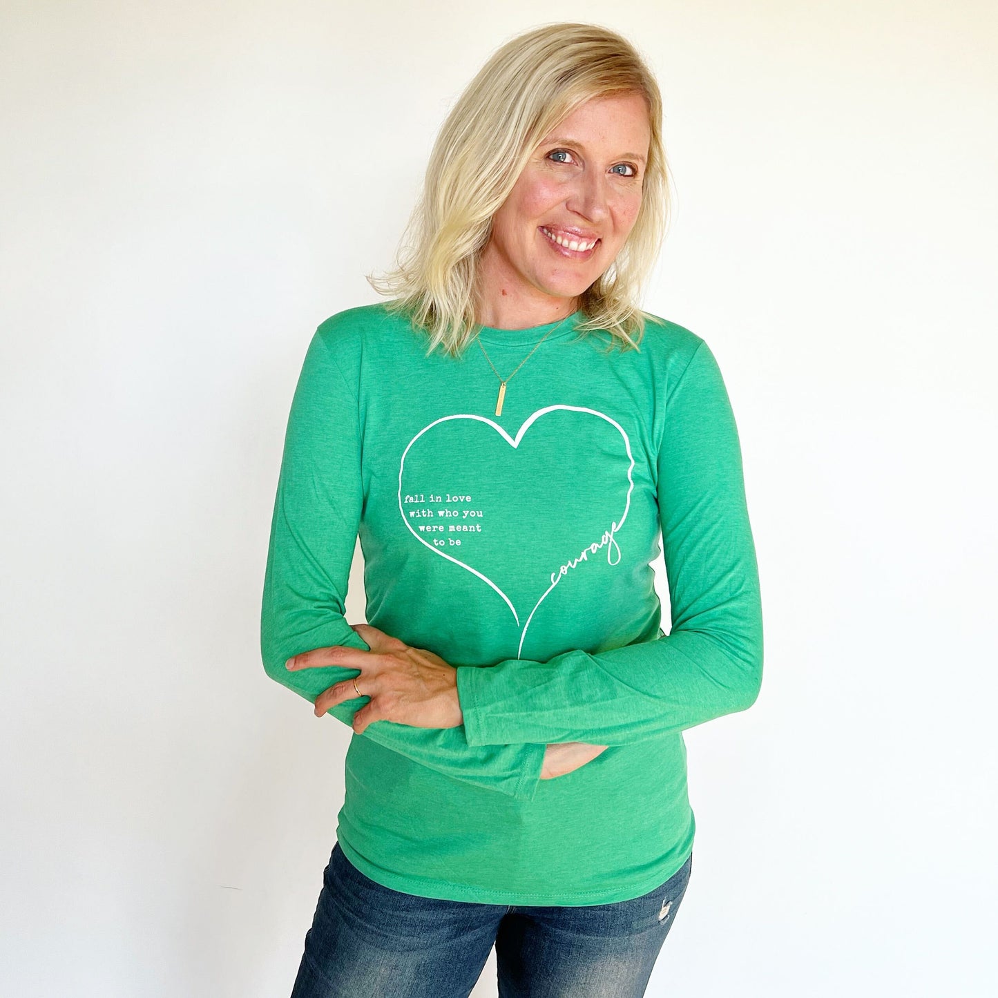 Courage Heart Longsleeve Tee