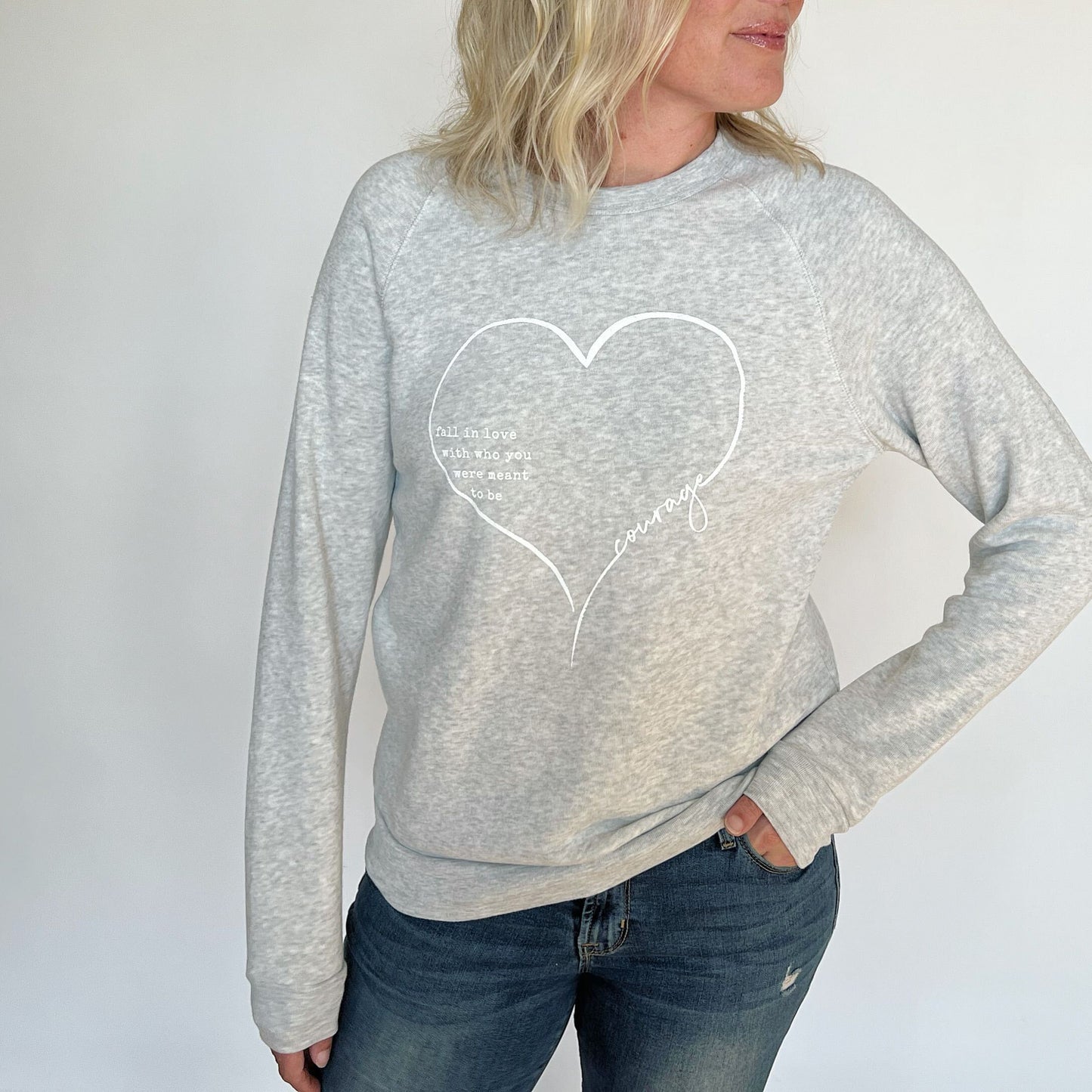 Courage Heart Sweatshirt