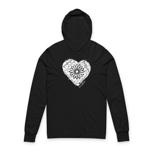 FFCrew Heart Lightweight Hoodie – Blue and Black