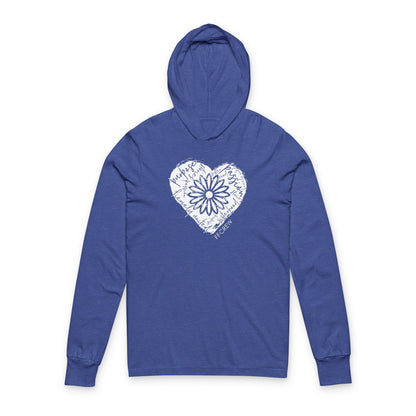 FFCrew Heart Lightweight Hoodie – Blue and Black