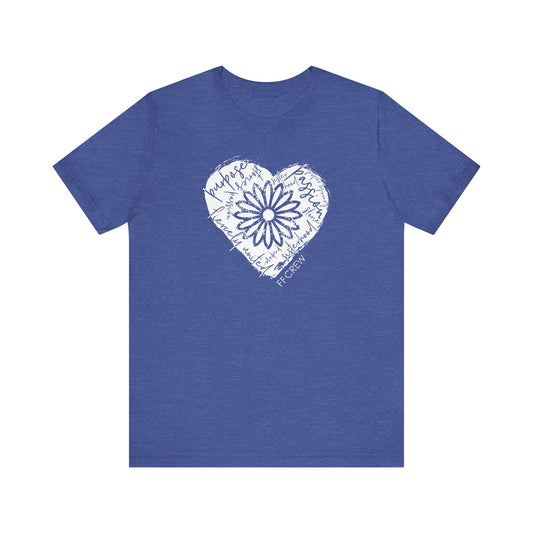 FFCrew Heart Tee – Blue and Black