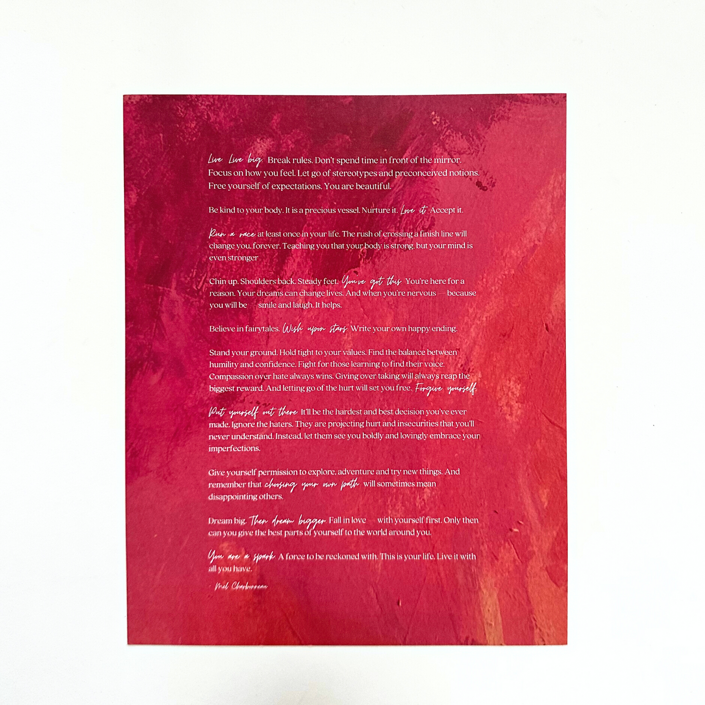 Ode to a Girl Prints — Pink, Red and Purple