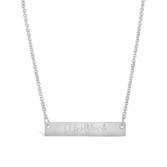 Determined Heart Necklace – Silver and Gold