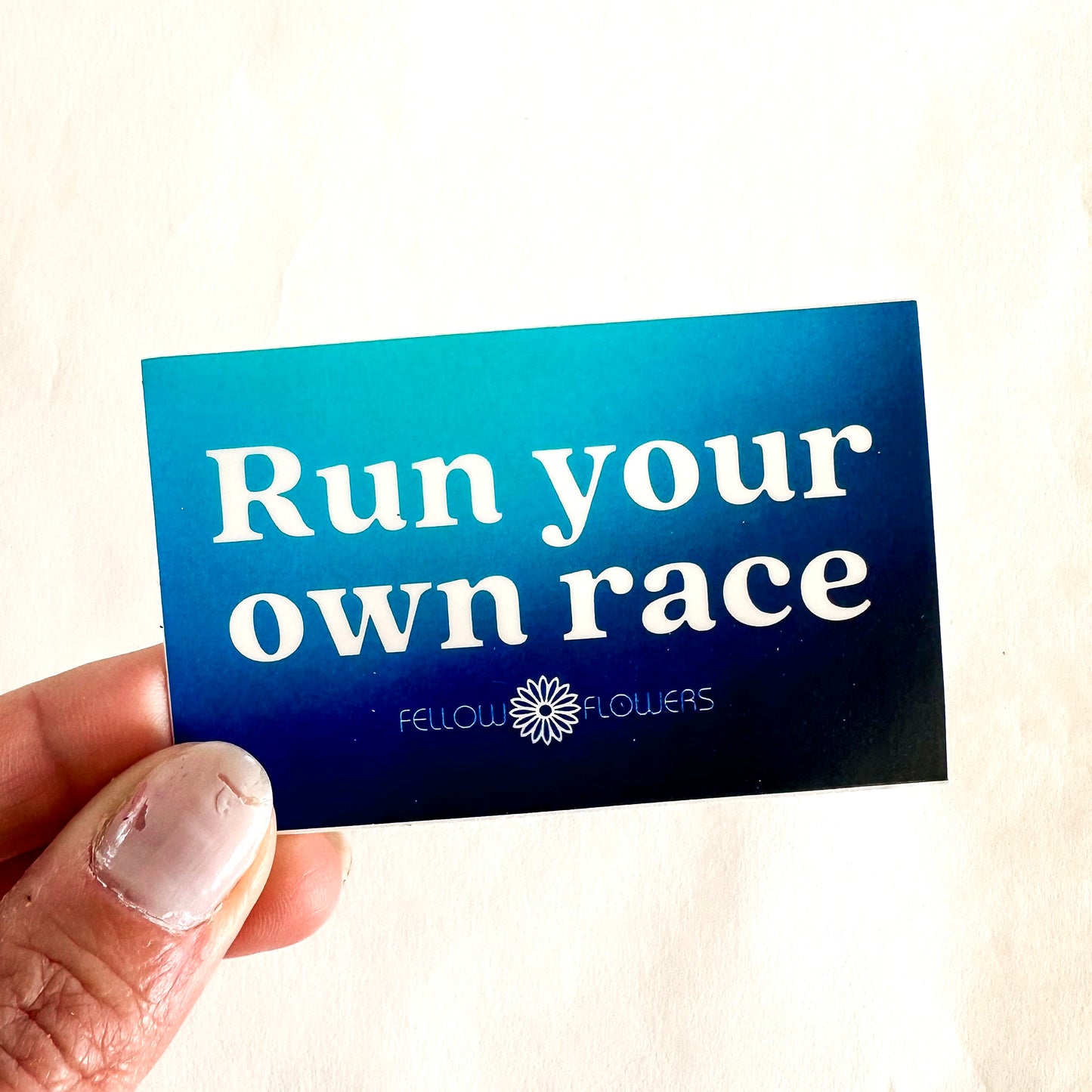 Run Your Own Race sticker