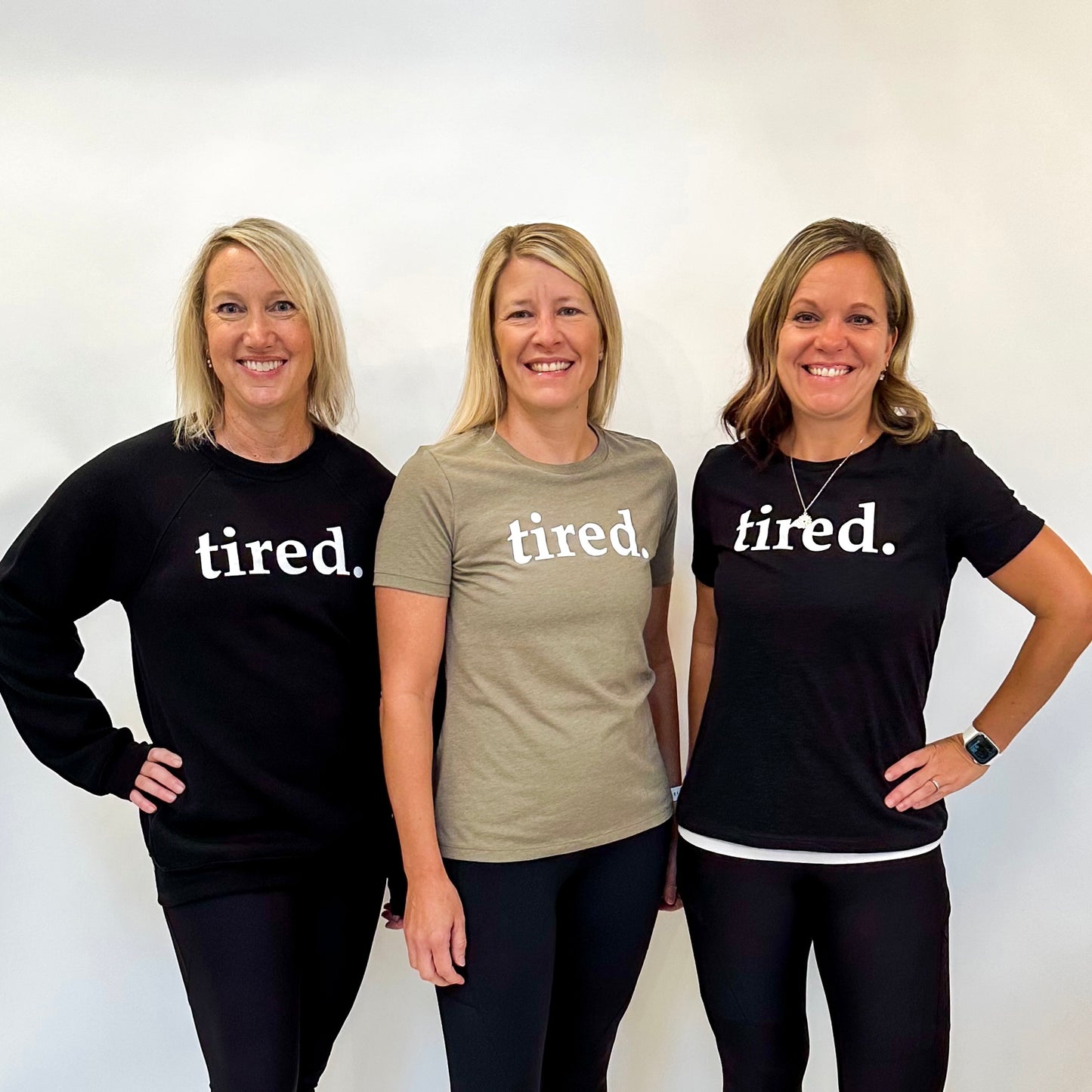 Tired Tee – Black and Olive