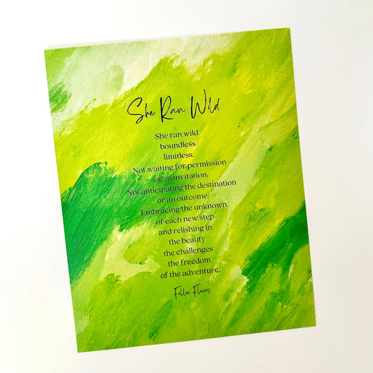 She Ran Wild Print