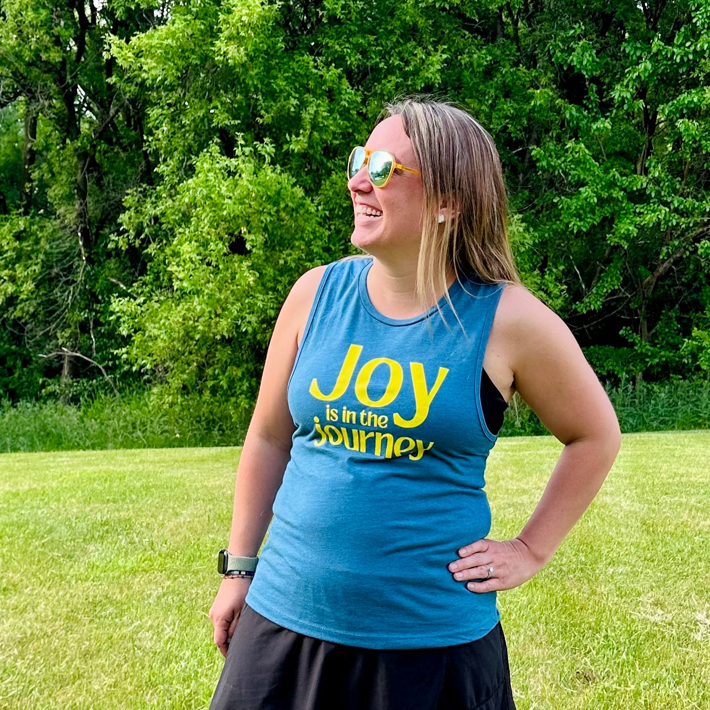 Joy is in the Journey Muscle Tank