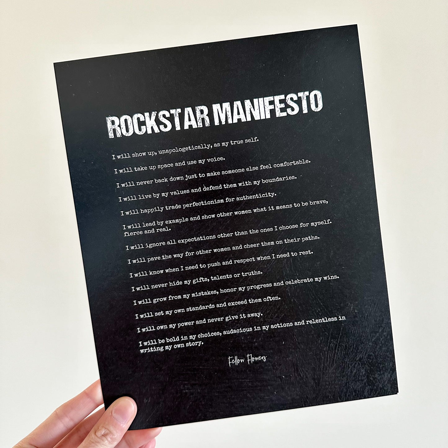 Rockstar Manifesto 8x10  Art Print
