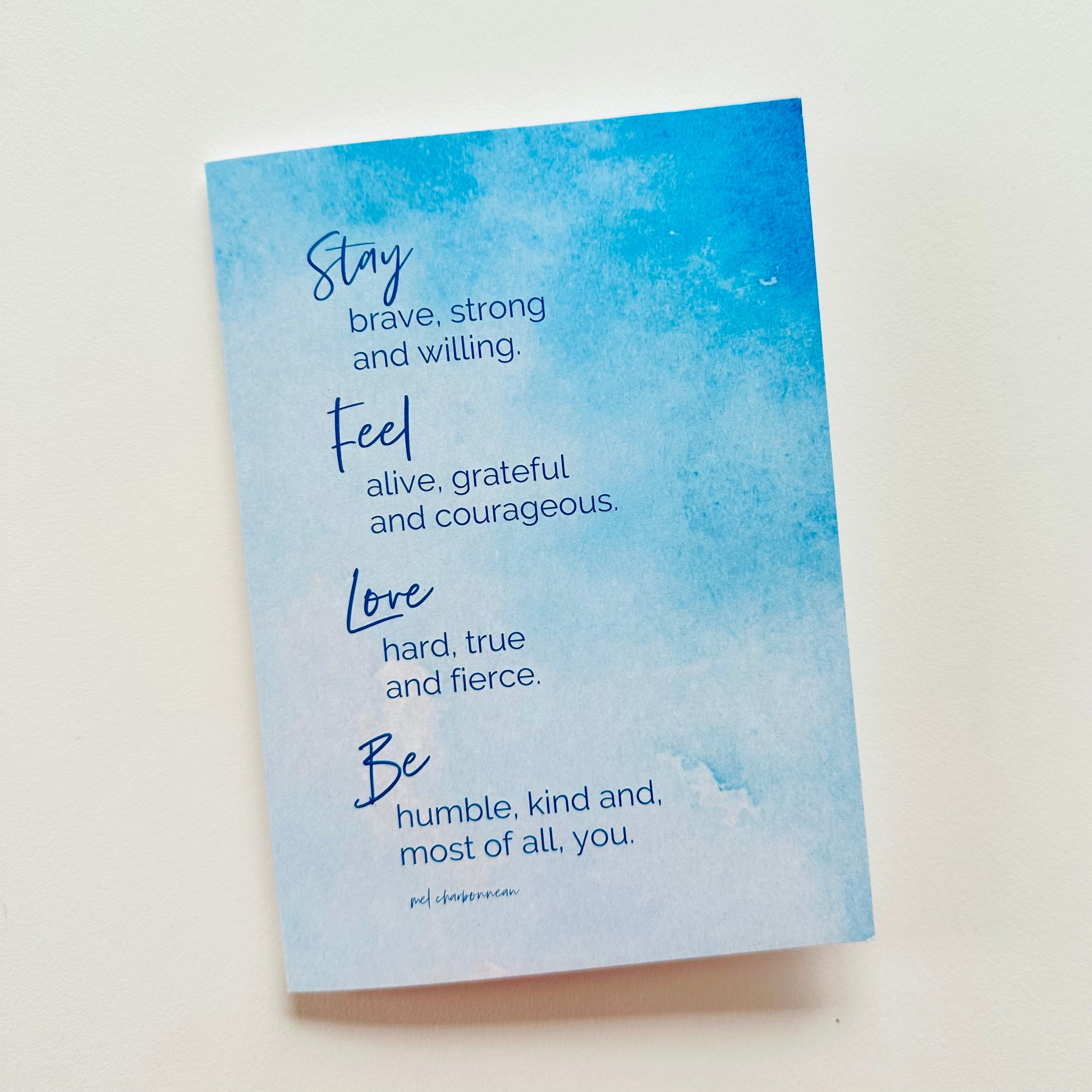 Stay Brave Greeting Card – Fellow Flowers