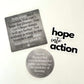 Hope into Action Decal