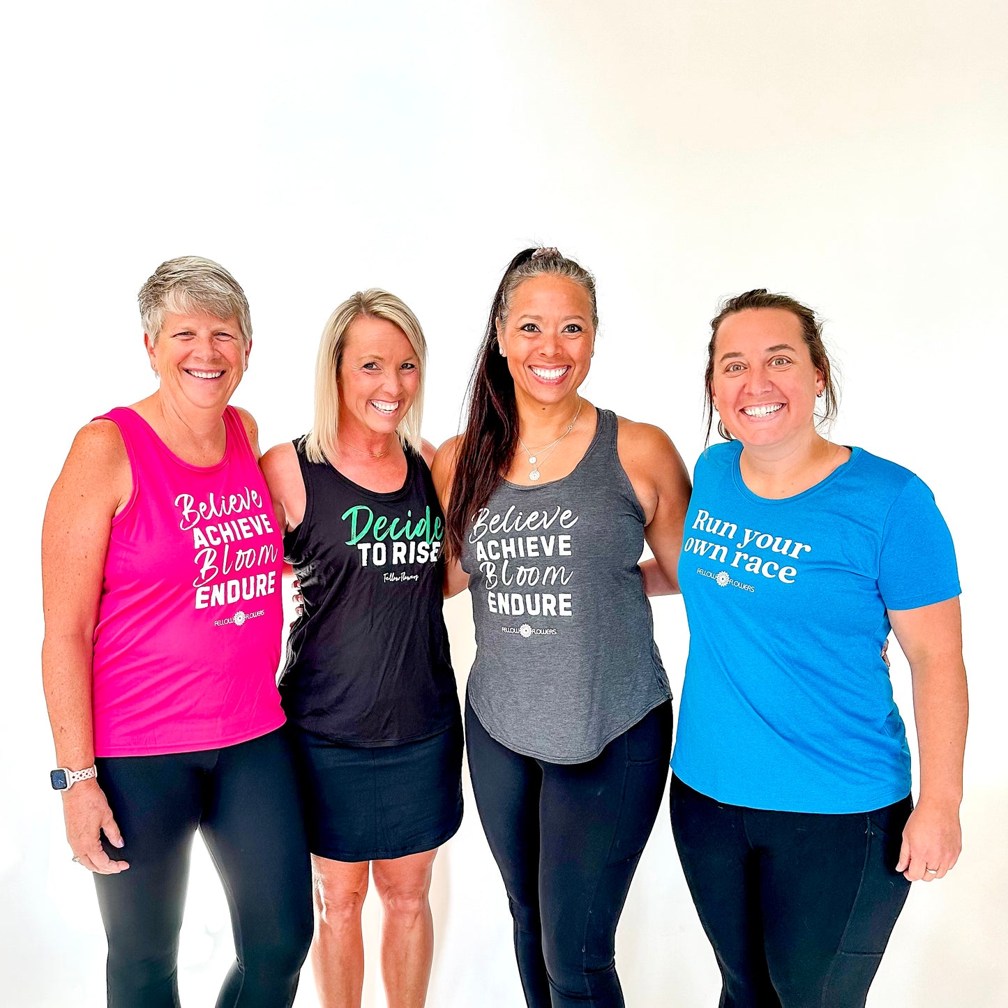 Believe, Achieve, Bloom, Endure Racerback Tank