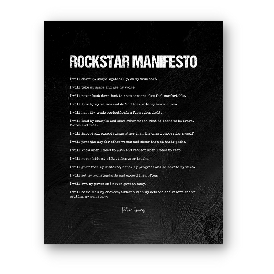 Rockstar Manifesto 8x10  Art Print
