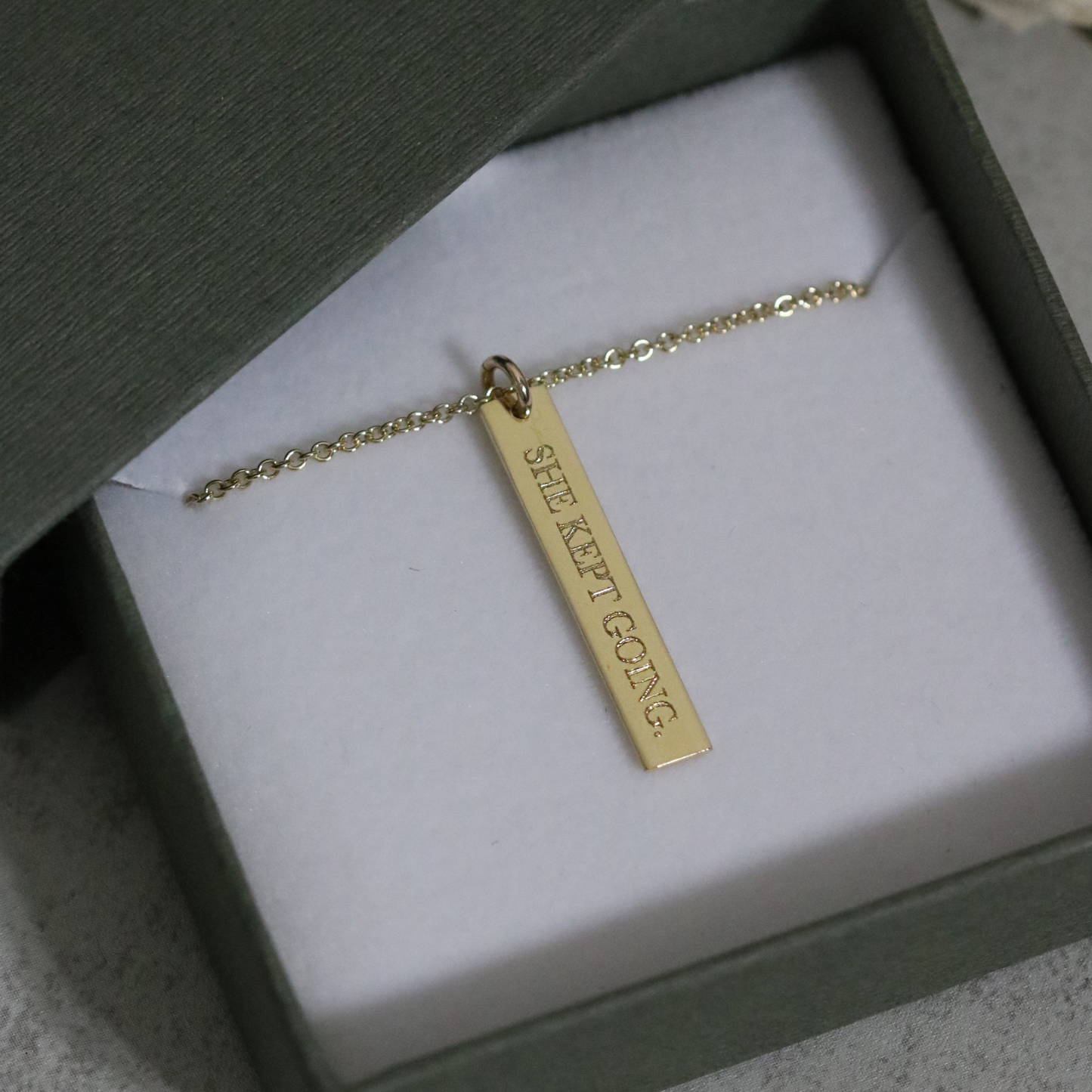 She Kept Going Necklace — Silver and Gold