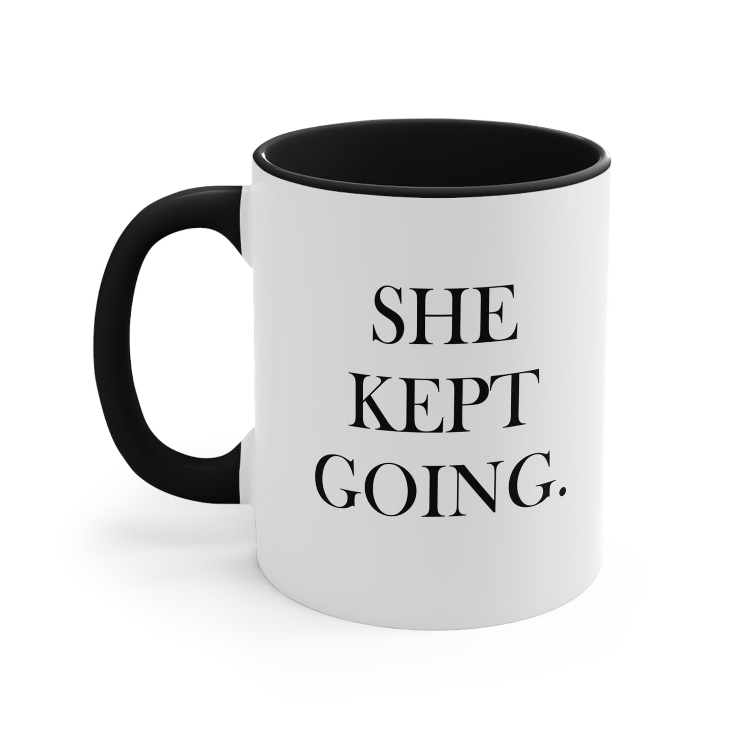 She Kept Going Mug — Black