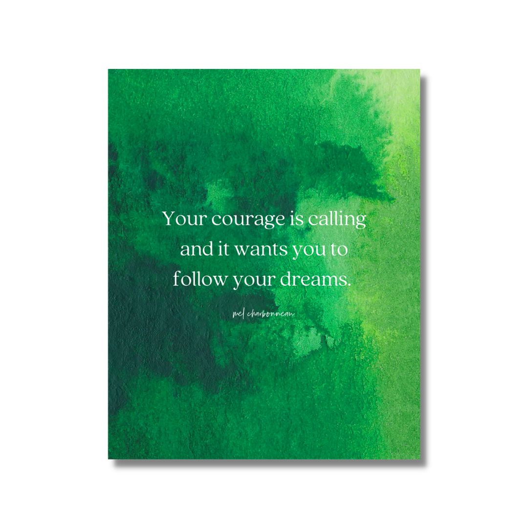 Courage Watercolor Print