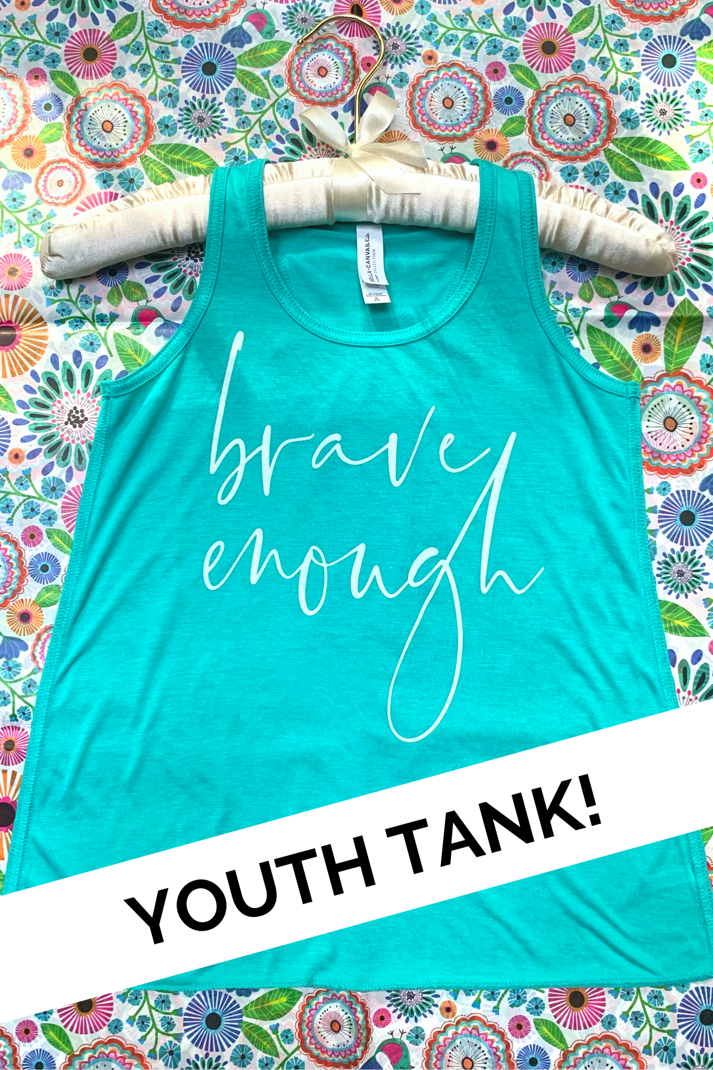 Brave Enough Youth Racerback Tank