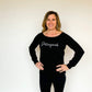 Determined Heart Scoop Neck Sweatshirt
