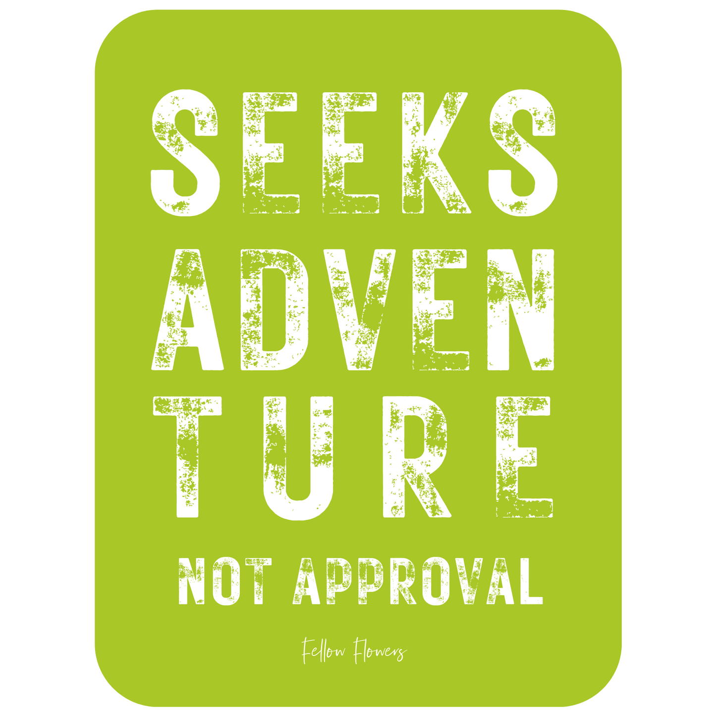 Seeks Adventure Sticker