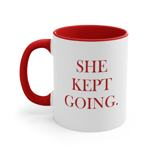 She Kept Going Mug — Red